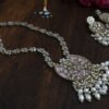 Chandni Mother of Pearl Kundan Pink Long Necklace