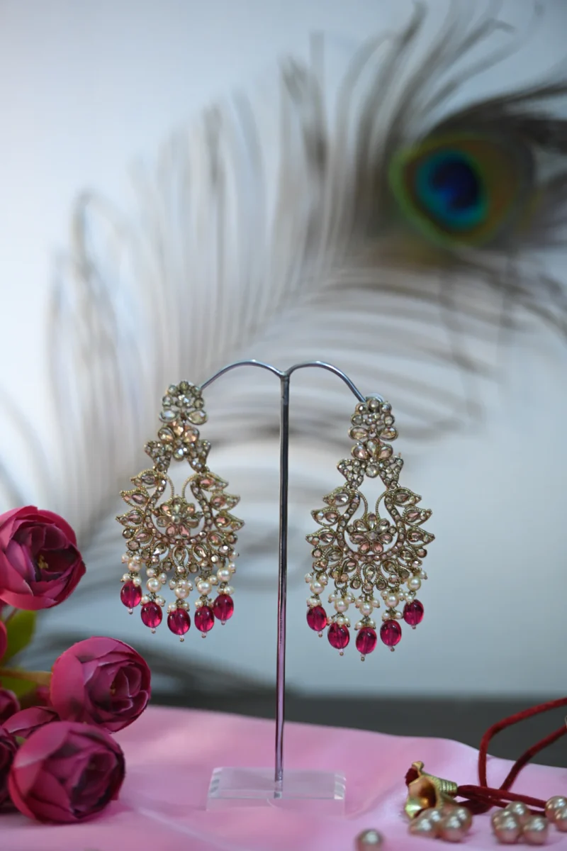 Rang Mahal Reverse AD Danglers - Image 3