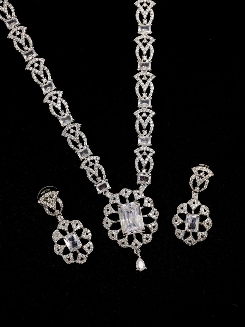 Shahi White Zirconia Necklace - Image 3