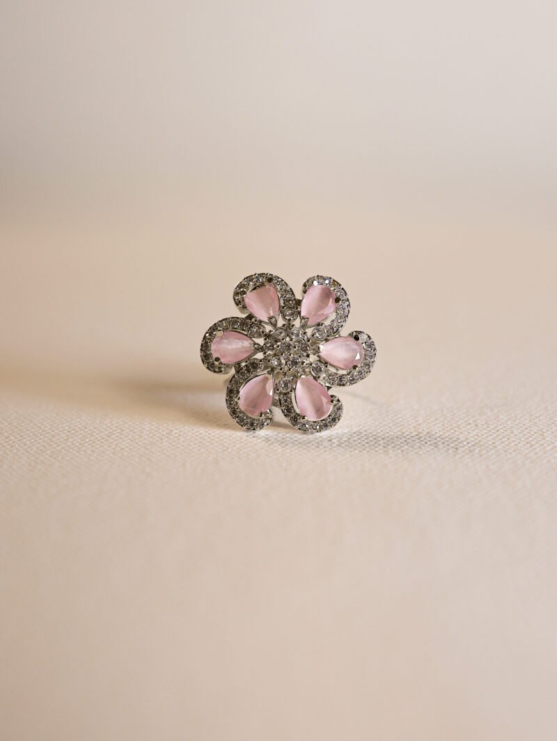 Gulabi Sitara AD Ring - Image 2