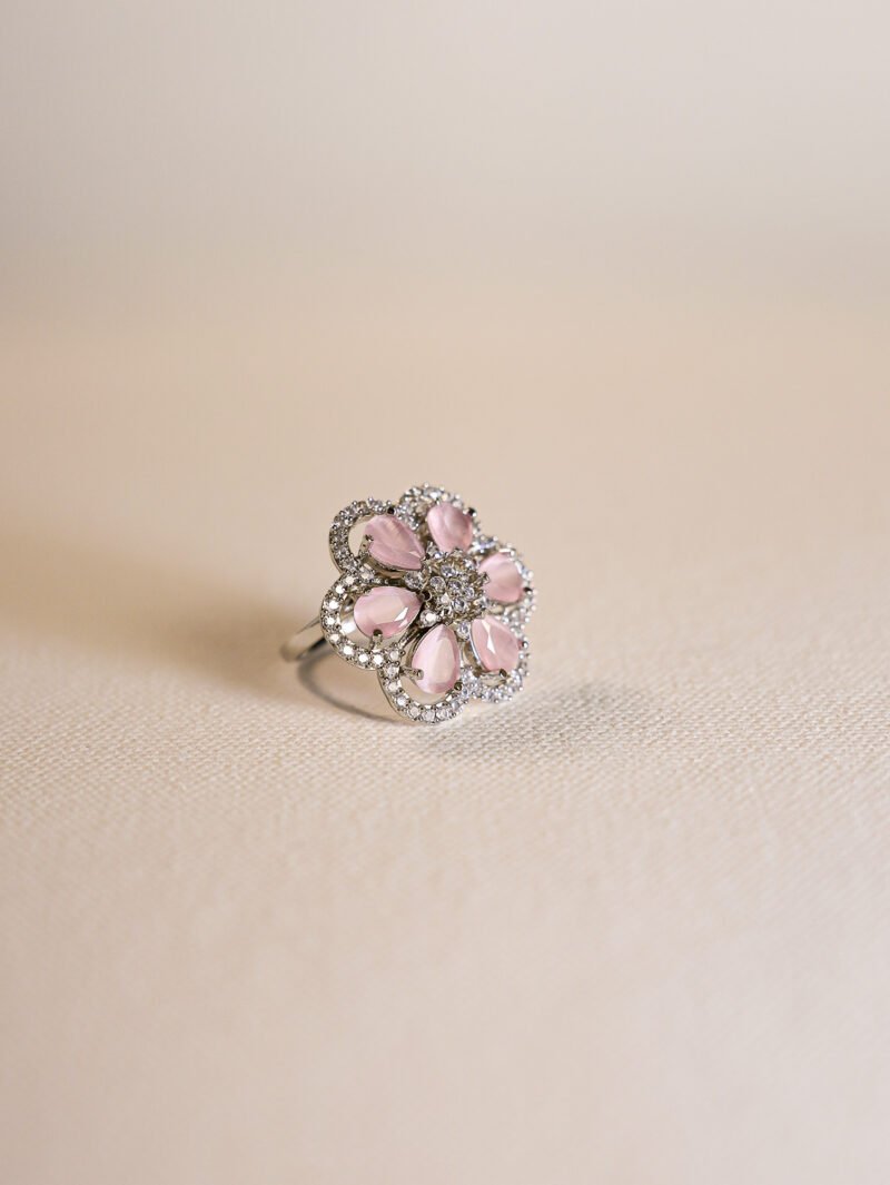 Gulabi Sitara AD Ring - Image 3