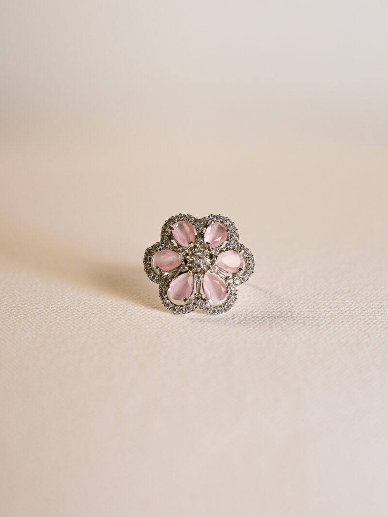 Gulabi Sitara AD Ring - Image 4