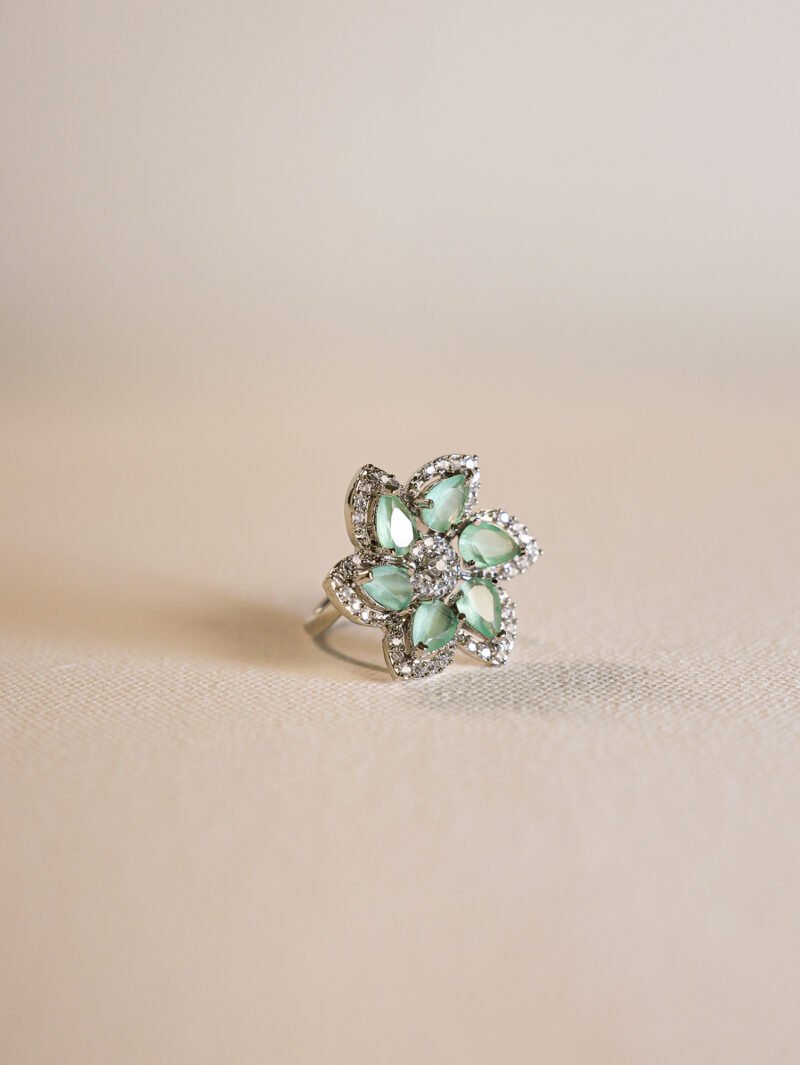 Meherbani Mint Glow Ring