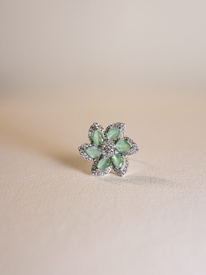 Meherbani Mint Glow Ring - Image 2