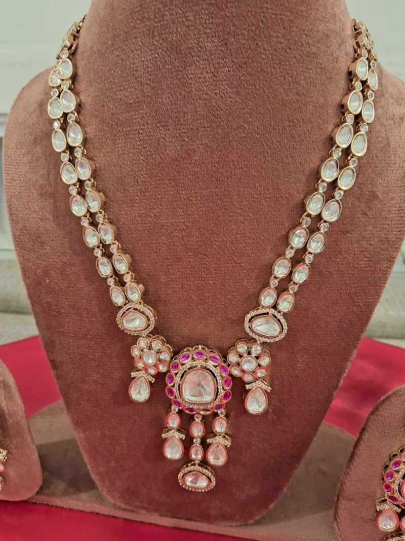 Rajwada Polki Kundan Necklace - Image 2
