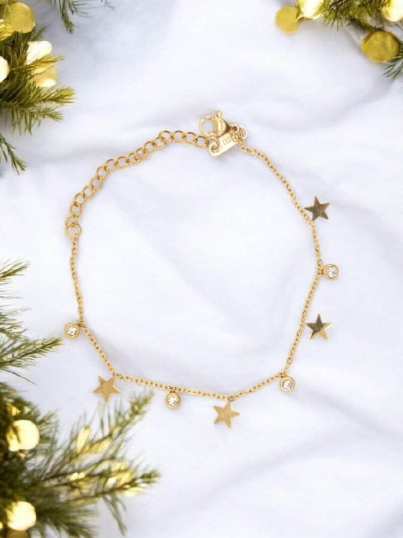 Twinkle Star Charm Bracelet – Dainty Celestial Delight