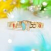 Flutter Pop Bracelet – Multicolor Butterfly Charm in Gold