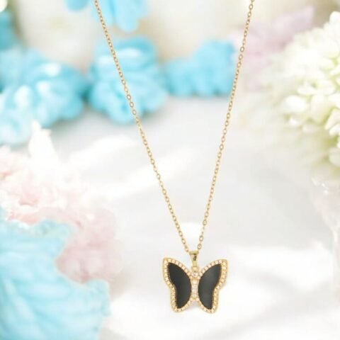 Midnight Butterfly Pendant