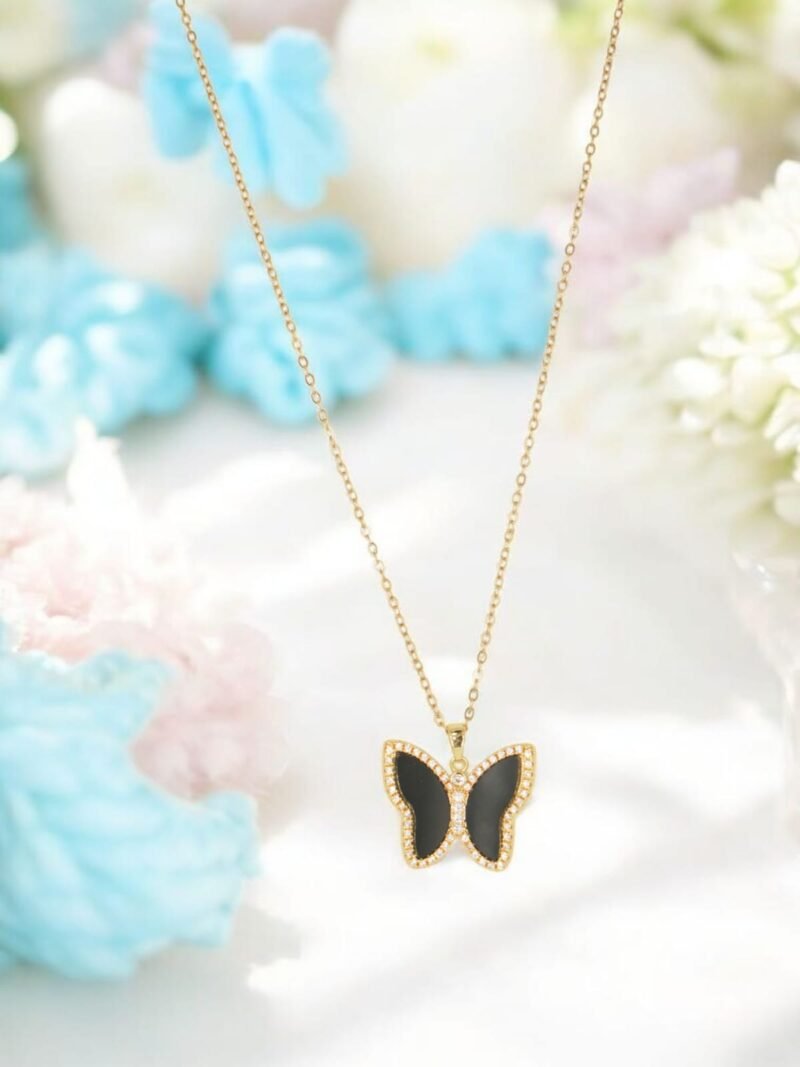 Midnight Butterfly Pendant