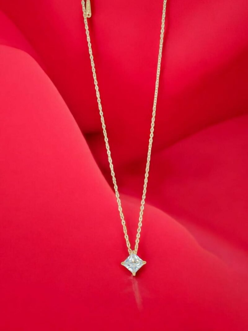 Princess Cut Solitaire Pendant - Image 3