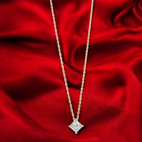 Princess Cut Solitaire Pendant