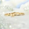 Butterfly Whisper Bracelet – Crystal Bar with Golden Charm