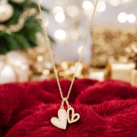 Twin Hearts Love Pendant