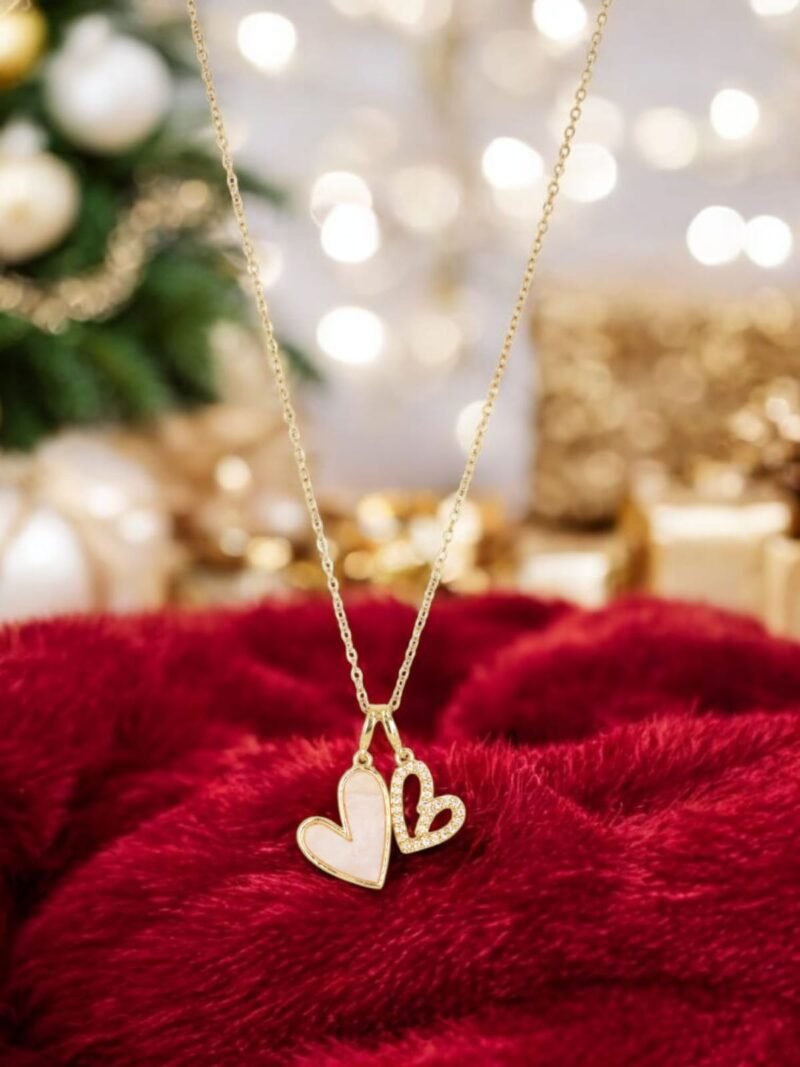 Twin Hearts Love Pendant