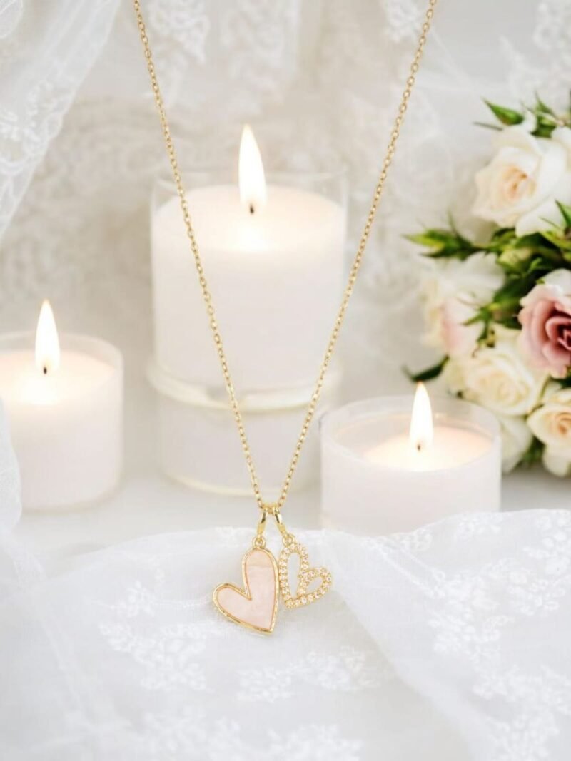Twin Hearts Love Pendant - Image 2