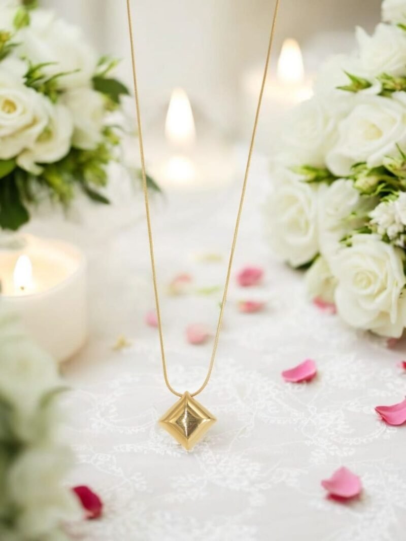 Bold Square Prism Pendant - Image 2