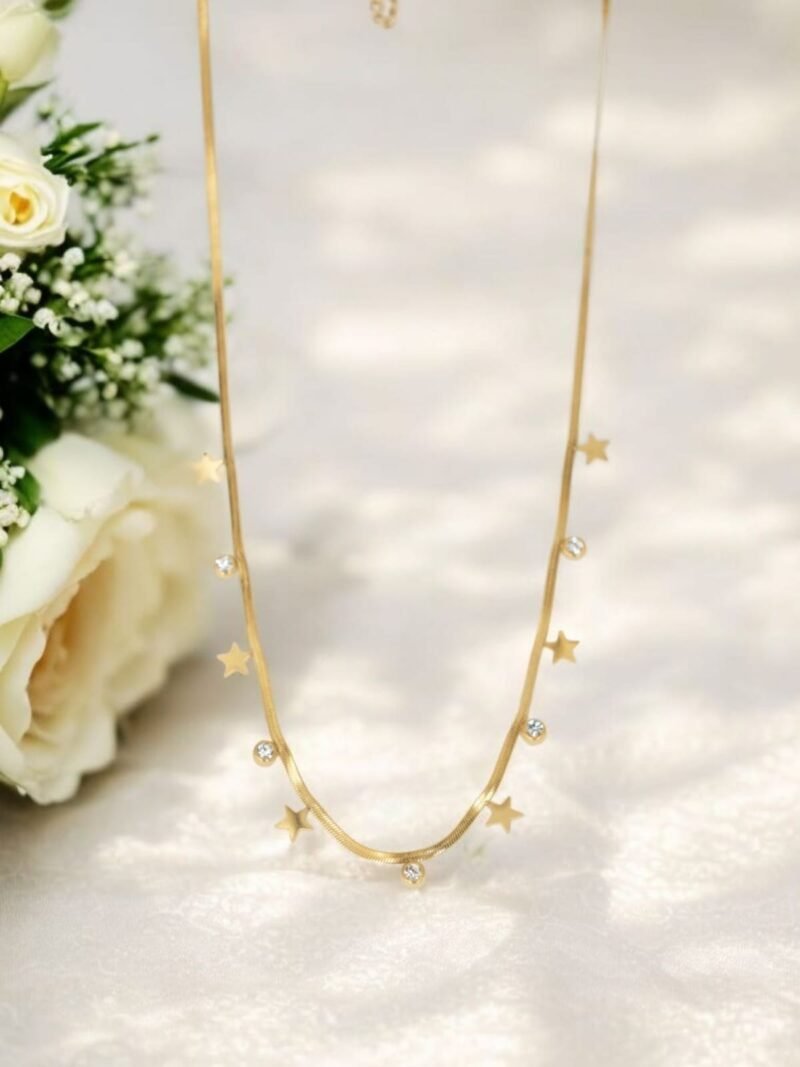 Twinkle Star Chain – Sparkling Crystal Accents - Image 2