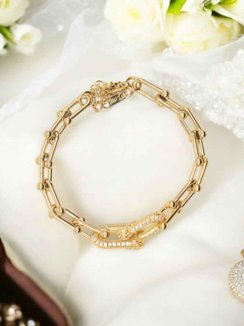 Bold Luxe Link Bracelet – Sparkling Edition