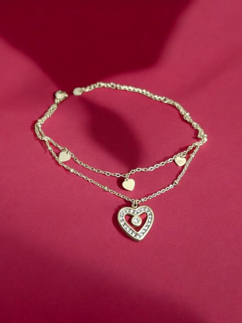 Duo Heart Sparkle Bracelet - Image 5