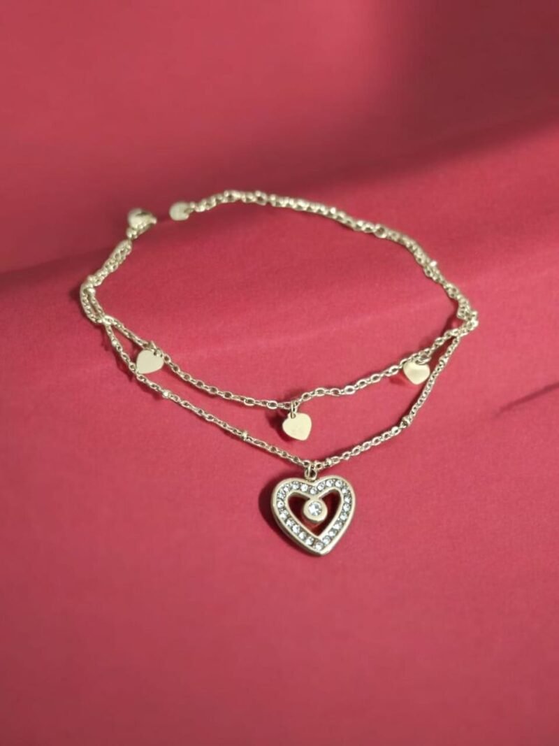 Duo Heart Sparkle Bracelet - Image 4