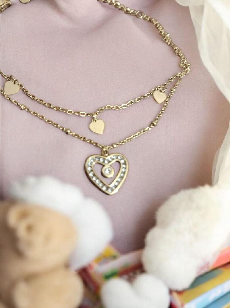 Duo Heart Sparkle Bracelet - Image 3