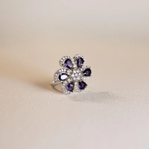 Amritsari Amethyst Ring - Artificial Rings