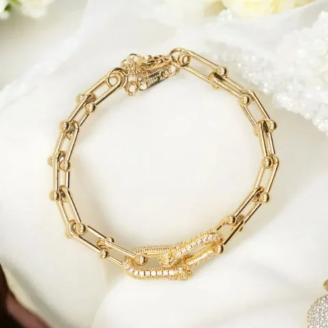 Bold Luxe Link Bracelet – Sparkling Edition one