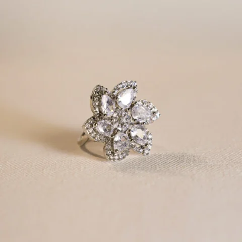 Chandani Silver Bliss Ring - Artificial Rings