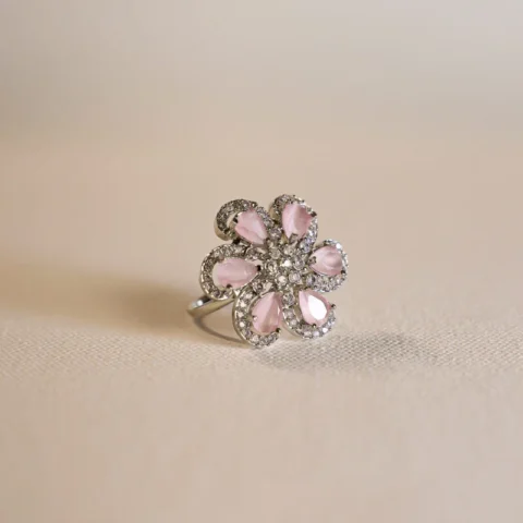 Gulabi Sitara AD Ring - Artificial Rings