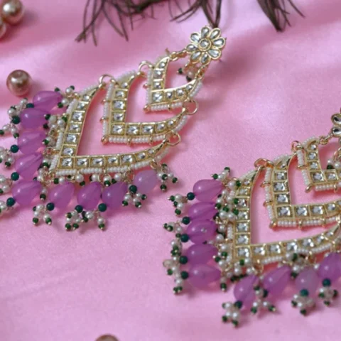 Komal move Pearl Danglers - Artificial Ear Rings