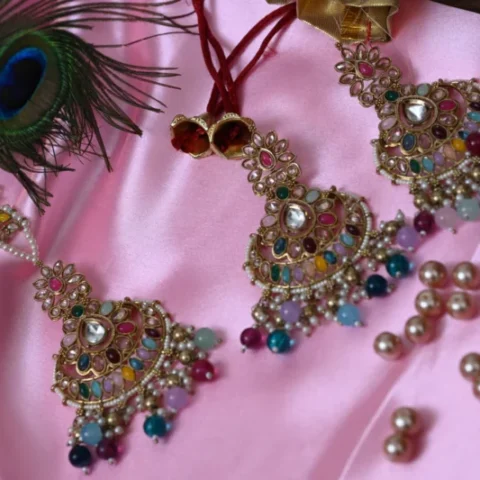 Phoolwari Chandbalis - Artificial Ear Rings