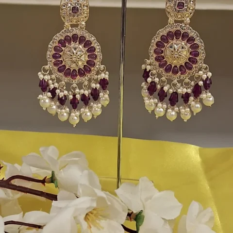 Rajkumari Pearl Earrings - Artificial Ear Rings