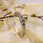 Amethyst Whisper – Silver Crystal Elegance Bracelet