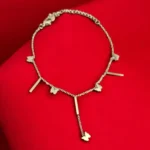 Butterfly Bars Charm – Golden Minimal Dangle Bracelet