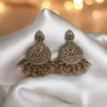 Golden Zareen Mughal Danglers Artificial Earrings for Women