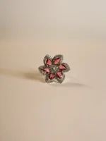 Red Kashmiri Onion Bloom Ring for Women (Copy) - Image 3