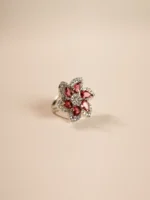 Red Kashmiri Onion Bloom Ring for Women (Copy) - Image 5