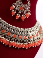 Orange Surya Leher Necklace for Women - Image 2