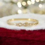 Forever Grace – Golden Infinity Crystal Charm Bracelet