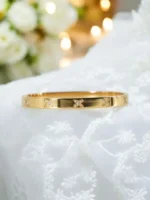 Golden Butterfly Gleam – Crystal Band Elegance Bracelet