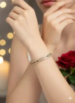 Golden Starlight Path – Dual Crystal Luxury Bracelet - Image 2