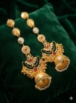 Riwayat-e-Gulbahar – Royal Kashmiri Heritage Jhumka Earrings - Image 3